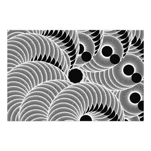 Black and White geometric abstract figure Photo Print | Zazzle