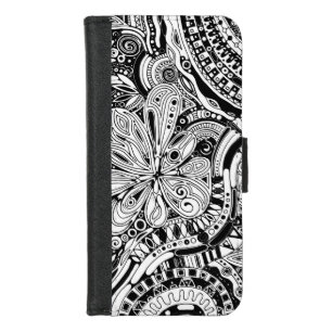 Black And White Geometric Art 15 iPhone 8/7 Wallet Case