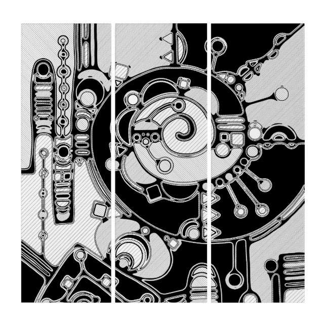Black And White Geometric Art 4 (Front)