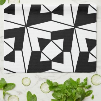 Black and White Geometric Art