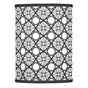Black and White Geometric Art Lamp Shade
