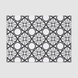 Black and White Geometric Art Tissue Paper