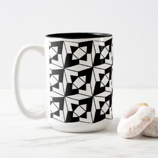 Black and White Geometric Art