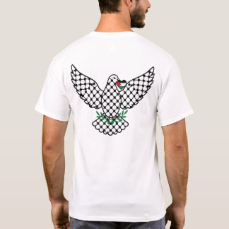 Black and white geometric bird T-shirt - pattern
