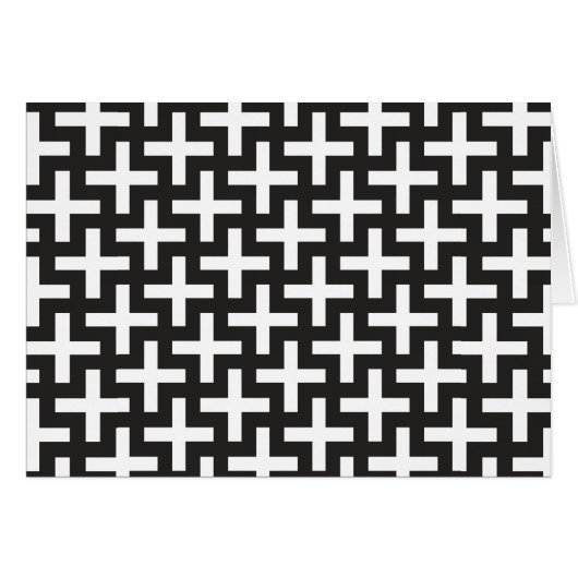 Black and White Geometric Cards (Front Horizontal)