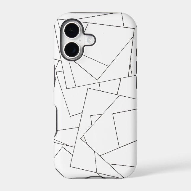Black And White Geometric  Case-Mate iPhone Case (Back)
