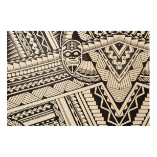 Geometric Patterns Wood Wall Art Zazzle