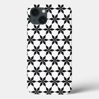 Black and White Geometric pattern  iPhone 13 Case
