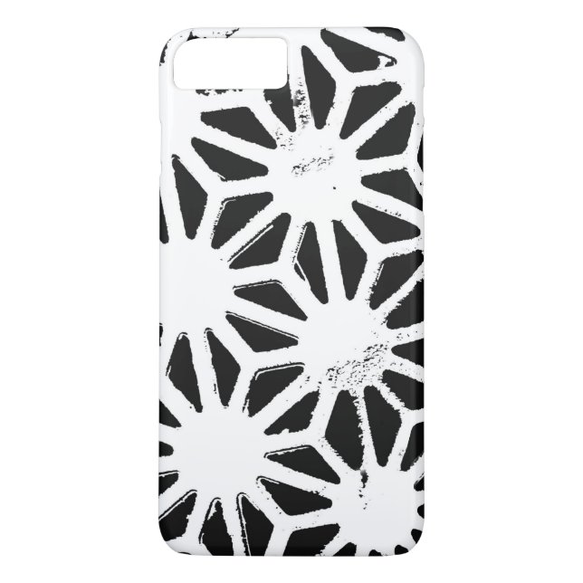 Black and white geometric pattern Case-Mate iPhone case (Back)