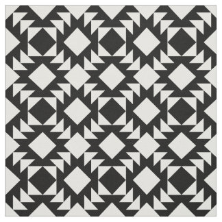 Black and white Geometric Pattern Fabric