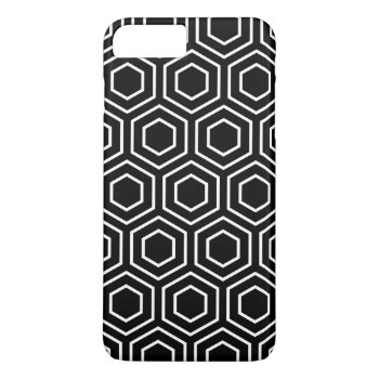 Black And White Geometric Pattern Iphone 7 Plus Ca Iphone 8 Plus/7 Plus Case by ipad_n_iphone_cases at Zazzle