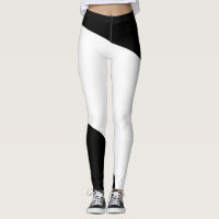 Black and White Geometric Pattern Leggings