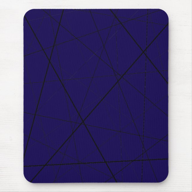 Black and white geometric pattern mouse pad (Front)