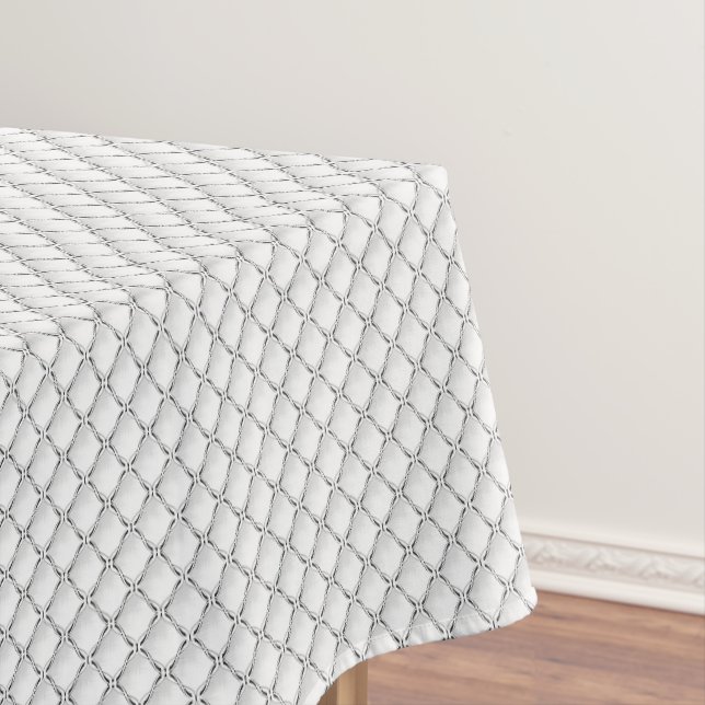 Black and white geometric pattern. tablecloth (In Situ)