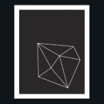 Black and White Geometric Shape Poster 1<br><div class="desc">Black and White Geometric Shape Poster 1
© Gorjo Designs. Printed by Zazzle. 

// Need a perfect pair? Find this poster's partner here: https://www.zazzle.com/black_and_white_geometric_shape_poster_2-228821509550195017
 
// Need a custom design? Got other ideas? Feel free to contact me at: zoe@gorjodesigns.com</div>