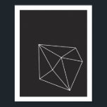 Black and White Geometric Shape Poster 1<br><div class="desc">Black and White Geometric Shape Poster 1
© Gorjo Designs. Printed by Zazzle. 

// Need a perfect pair? Find this poster's partner here: https://www.zazzle.com/black_and_white_geometric_shape_poster_2-228821509550195017
 
// Need a custom design? Got other ideas? Feel free to contact me at: zoe@gorjodesigns.com</div>