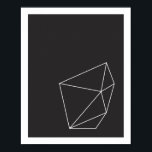 Black and White Geometric Shape Poster 2<br><div class="desc">Black and White Geometric Shape Poster 1
© Gorjo Designs. Printed by Zazzle. 

// Need a perfect pair? Find this poster's partner here: https://www.zazzle.com/black_and_white_geometric_shape_poster_1-228615034126488172
 
// Need a custom design? Got other ideas? Feel free to contact me at: zoe@gorjodesigns.com //</div>