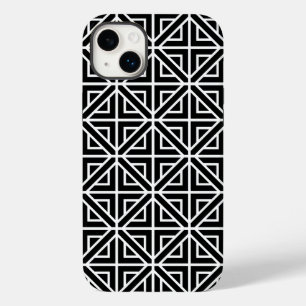 Black and White geometric shapes Case-Mate iPhone 14 Plus Case