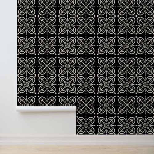 Black And White Geometric Shapes Wallpaper