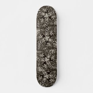Black and White  geometric  Skateboard