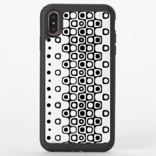 black and white geometric speck iPhone XS max case