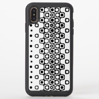 black and white geometric speck iPhone XS max case