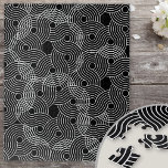 Black and White Geometric Spiral Illusion Jigsaw Puzzle<br><div class="desc">Black and White jigsaw puzzle. The puzzle has a solid black background with a white geometric spiral,  optical illusion design. Unusual and difficult - perfect if you're looking for one of the hardest jigsaw puzzle design styles.</div>