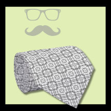 Black and White Geometric Squares Pattern
