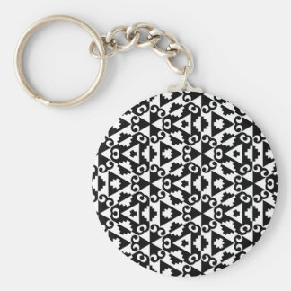 Modern Cool Black And White Keychains | Zazzle