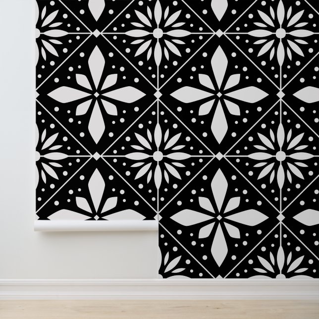 Black And White Geometric Wallpaper (Application)