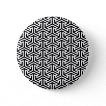 black and white geometrical modern pattern button