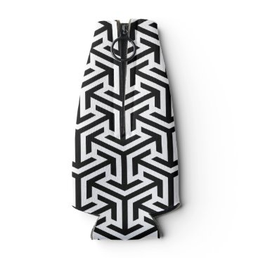 black and white geometrical pattern can cooler