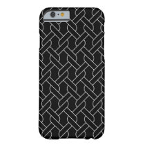 black and white geometrical pattern barely there iPhone 6 case