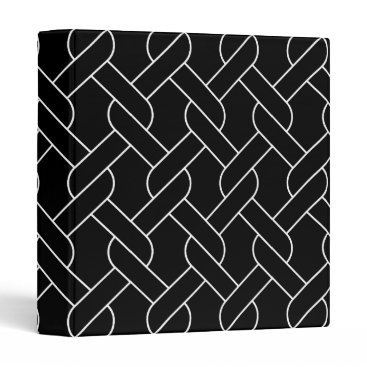 black and white geometrical pattern modern print binder
