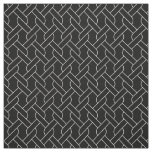 black and white geometrical pattern modern print fabric