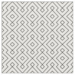 black and white geometrical pattern modern print fabric