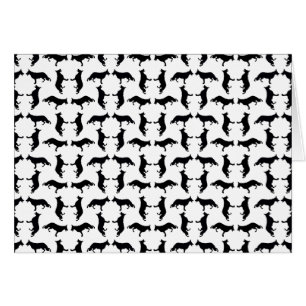 Black and White German Shepherd Cards