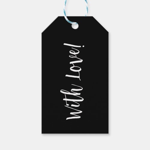 Black and White Gift Tag