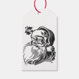 Personalized Vintage African-American Santa Christmas Gift Labels –  Chickabug