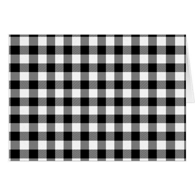 Black and White Gingham (Front Horizontal)