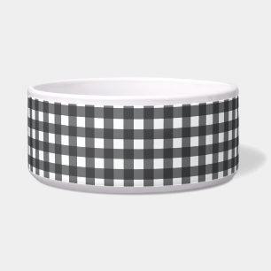 Black and White Gingham Bowl