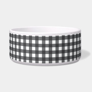 Black and White Gingham Bowl