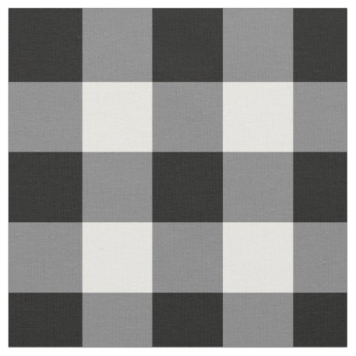 Black And White Gingham Fabric