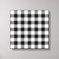 Black and White Gingham Pattern