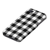 Black and White Gingham Pattern iPhone Case (Bottom)