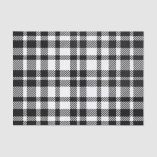 Black and White Gingham Pattern Tissue Paper