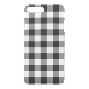 Black and White Gingham Pattern iPhone 8 Plus/7 Plus Case