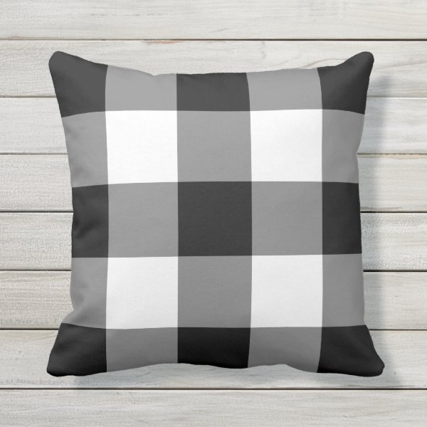 Black And White Gingham Decorative & Throw Pillows Zazzle