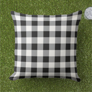 Black and white checkered best sale outdoor cushions