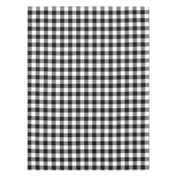 Black And White Gingham Tablecloth by InTrendPatterns at Zazzle